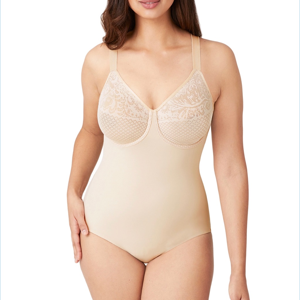 Wocoal Reshape Visual Effects Body Briefer With Minimizer Bra-Moderate Control